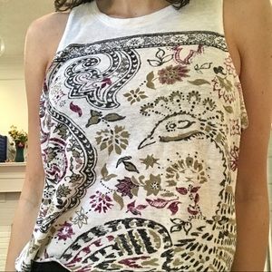 Lucky Brand paisley tank top